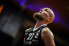 Basketball, bet-at-home Basketball Superliga 2020/21, Grunddurchgang 17.Runde, BC Vienna, Flyers Wels, Christian Von Fintel (27)