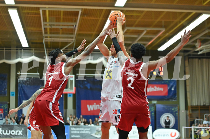 Basketball, Superliga 2024/25, Grunddurchgang 5.Runde, Flyers Wels vs. BC Vienna,
