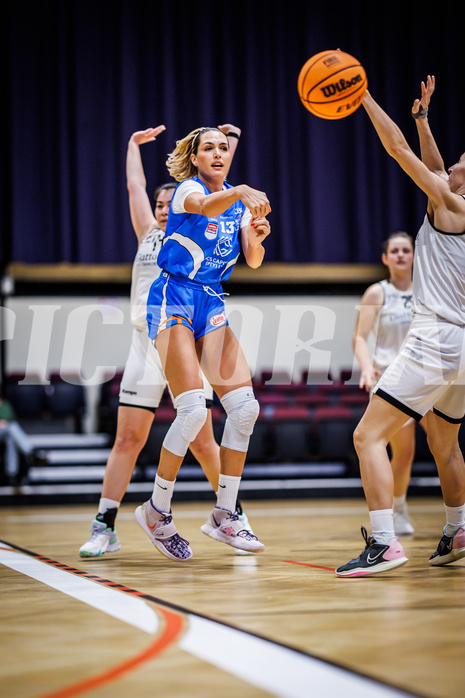 Basketball, Win2Day Basketball Damen Superliga 2023/24, Grunddurchgang 12.Runde, Basket Flames, DBB LZ OÖ, Milica Popovic (13)