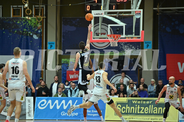 Basketball, Superliga 2023/24, Grunddurchgang 14. Runde, Flyers Wels vs. Gmunden,
