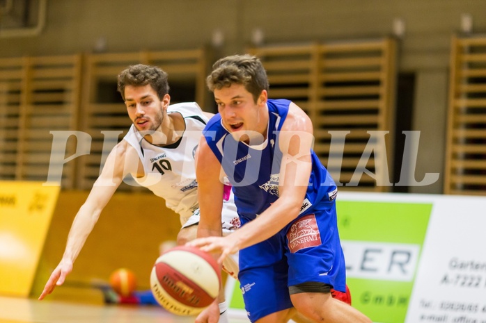 Basketball, 2.Bundesliga, Grunddurchgang 4.Runde, Mattersburg Rocks, Vienna D.C. Timberwolves, Peter Hofbauer (7), Jan NICOLI (10)