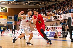 Basketball, ABL 2016/17, Playoff HF Spiel 5, Oberwart Gunners, WBC Wels, Davor Lamesic (7)