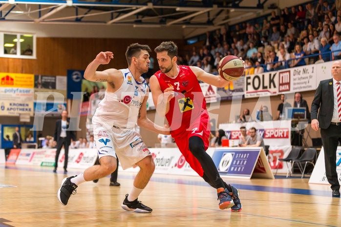 Basketball, ABL 2016/17, Playoff HF Spiel 5, Oberwart Gunners, WBC Wels, Davor Lamesic (7)