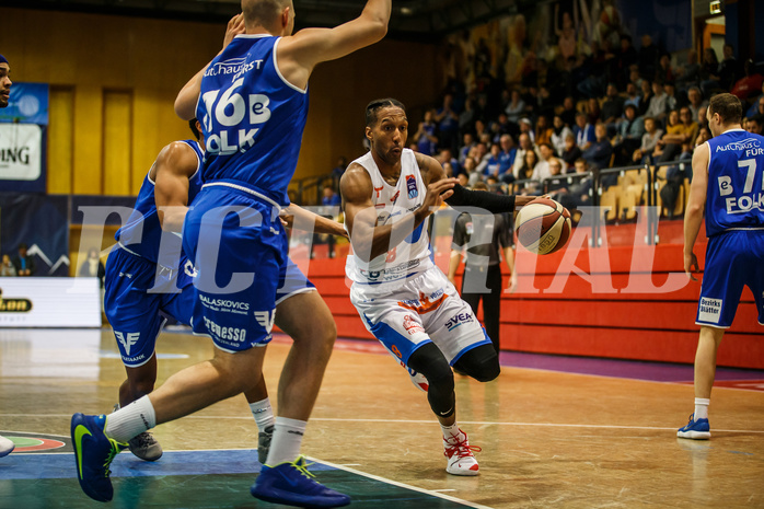 Basketball, Admiral Basketball Superliga 2019/20, Grunddurchgang 10.Runde, Kapfenberg Bulls, Oberwart Gunners, Eric McClellan (8) Basketball, Admiral Basketball Superliga 2019/20, Grunddurchgang 10.Runde, Kapfenberg Bulls, Oberwart Gunners, Eric McClellan (8)