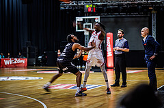 Basketball, Win2Day Superliga 2024/25, Grunddurchgang 20.Runde, BC Vienna, Kapfenberg Bulls, Henry Tanksley (4), Sheriff Seedy Drammeh (0)