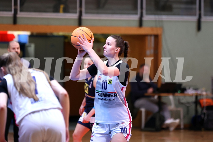20.03.2024, Graz, Unionhalle A, Basketball Damen Superliga 2023/24, Semifinale, UBSC-DBBC Graz - SKN St. Pölten Frauen,  