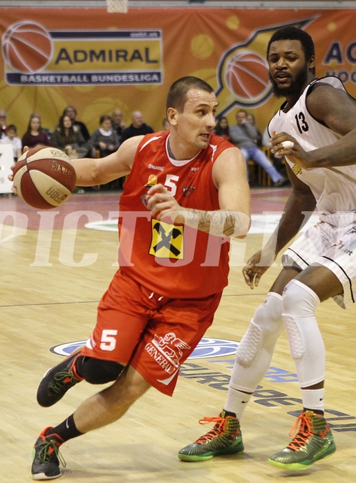 Basketball ABL 2015/16 Grunddurchgang 20.Runde  Güssing Knights vs WBC Wels
