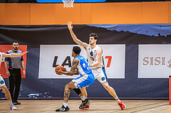 Basketball, Win2Day Superliga 2022/23, Grunddurchgang 19.Runde, Vienna Timberwolves, Oberwart Gunners, Shaquille Walters (13), Chris Vogt (33)