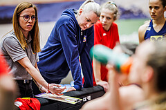 Basketball, Win2Day Basketball Damen Superliga 2023/24, Grunddurchgang 14.Runde, Vienna Timberwolves, SKN St. Pölten, Lana Petrovic (Head Coach)