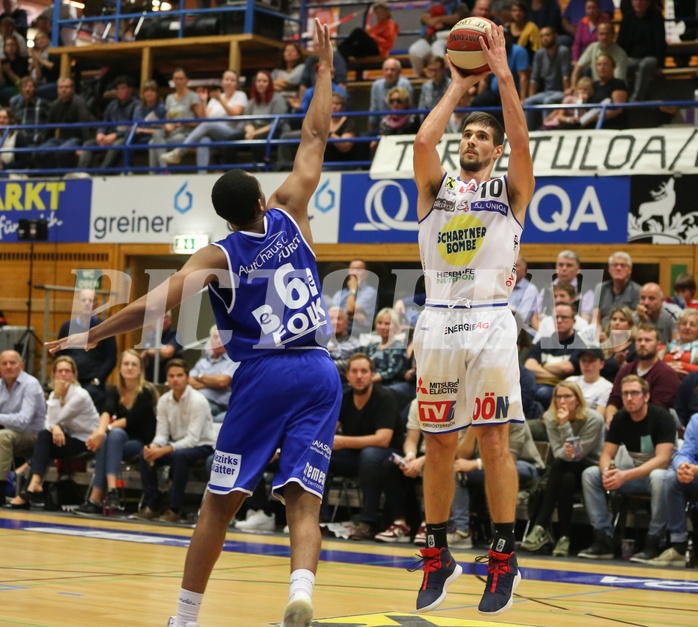 Basketball Basketball Superliga 2019/20, Grunddurchgang 2.Runde Gmunden Swans vs. Oberwart Gunners