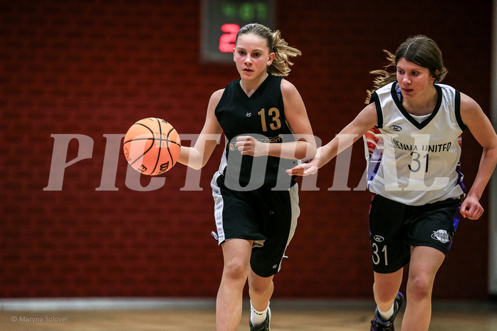 23.11.2024 Österreichischer Basketballverband 2024/25, SLWU14, Vienna United vs. VKL Vikings Swans

