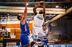 Basketball, bet-at-home Basketball Superliga 2020/21, Halbfinale Spiel 2, Oberwart Gunners, Gmunden Swans, Quincy Diggs (13)