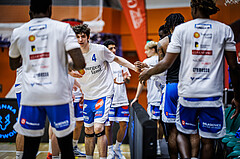 Basketball, Win2Day Superliga 2023/24, Grunddurchgang 3.Runde, Vienna Timberwolves, Oberwart Gunners, Jonathan Wess (4)