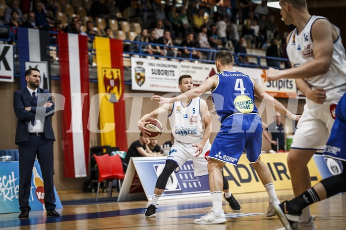 Basketball, ABL 2018/19, Playoff HF Spiel 2, Oberwart Gunners, Gmunden Swans, Andrius Mikutis (5) Basketball, ABL 2018/19, Playoff HF Spiel 2, Oberwart Gunners, Gmunden Swans, Andrius Mikutis (5)