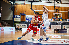 Basketball, bet-at-home Basketball Superliga 2020/21, Grunddurchgang, 18. Runde, Oberwart Gunners, Traiskirchen Lions, Luka Gvozden (77)