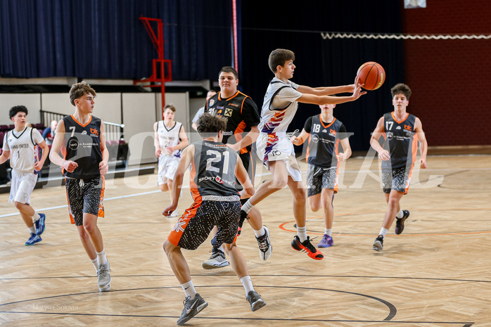 23.03.2025 Österreichischer Basketballverband 2024/25, SLMU16, Post SV Wien vs. Basket Dukes