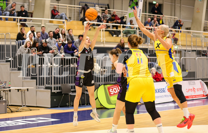 Basketball Damen Superliga 2023/24, Grunddurchgang 9.Runde SKN St. Pölten vs. Vienna United


