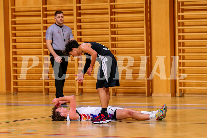 01.12.2024 Österreichischer Basketballverband 2024/25, SLMU16, Post SV Wien vs. Swarco Raiders