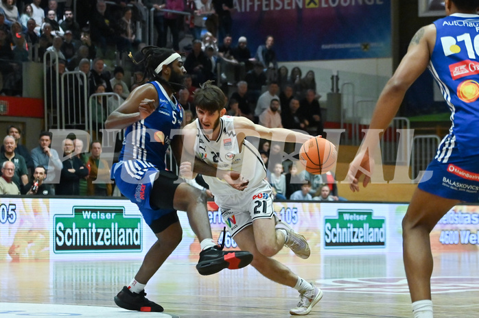Basketball, Superliga 2024/25, Platzierungsrunde 4.Runde, Flyers Wels vs. Oberwart Gunners,
