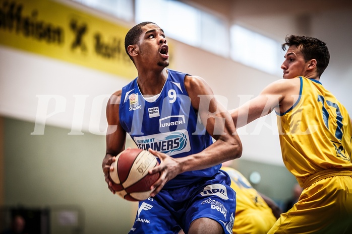 Basketball, ABL 2017/18, Grunddurchgang 29.Runde, UBSC Graz, Oberwart Gunners, Gregg Denzel (9)
