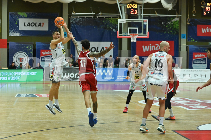 Basketball, Superliga 2024/25, Grunddurchgang 5.Runde, Flyers Wels vs. BC Vienna,
