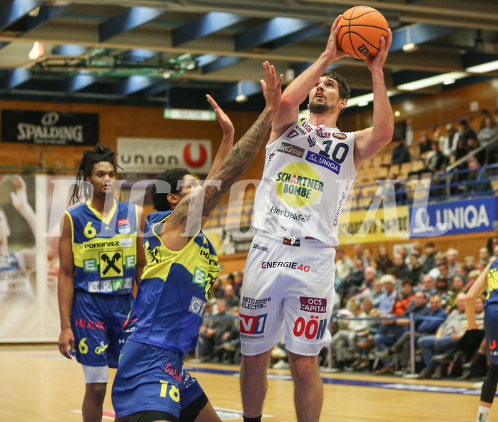 Basketball Superliga 2023/24, Grunddurchgang Runde 10 Gmunden Swans vs. UBSC Graz


