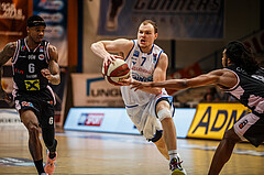Basketball, Admiral Basketball Superliga 2019/20, Platzierungsrunde 5. Runde, Oberwart Gunners, Flyers Wels, Sebastian Käferle (7)