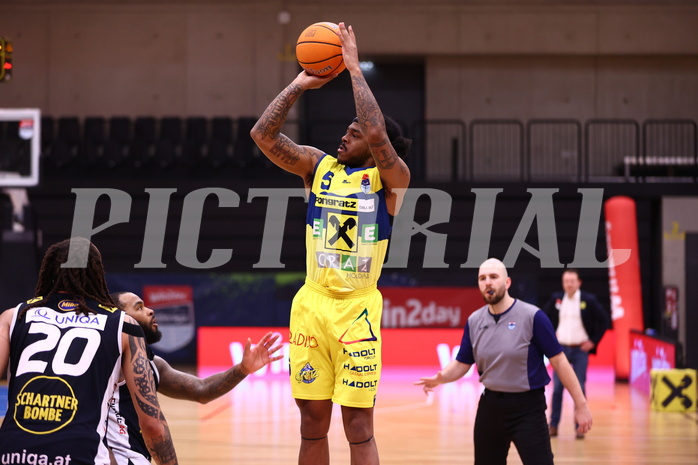 28.03.2025, Graz, Raiffeisen Sportpark Graz, Basketball Superliga 2024/25, 7. Platzierungsrunde, UBSC Graz - Gmunden Swans