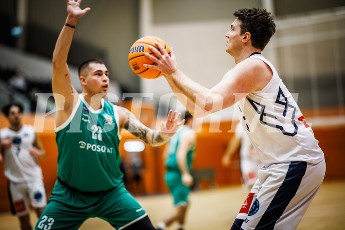 Basketball, Basketball Zweite Liga 2024/25, Grunddurchgang 14.Runde, Vienna Timberwolves, KOS Celovec, Philipp D'Angelo (9)