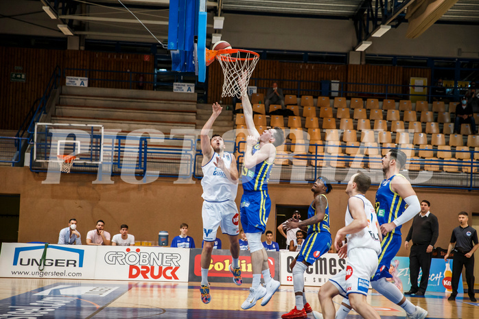Basketball, bet-at-home Basketball Superliga 2020/21, Grunddurchgang, 12. Runde, Oberwart Gunners, UBSC Graz, Ignas Fiodorovas (5)