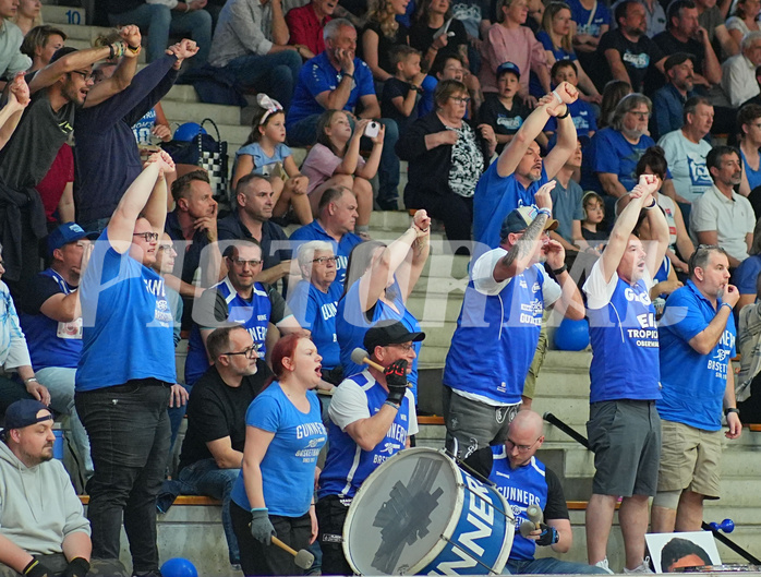 Basketball, Basketball Superliga 2024/25, Playoffs, Viertelfinale Spiel 3, Oberwart Gunners vs. Kapfenberg 