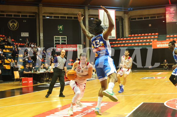 Basketball Superliga 2023/24, Gruunddurchgang 21.Runde BC Vienna vs. Oberwart Gunners