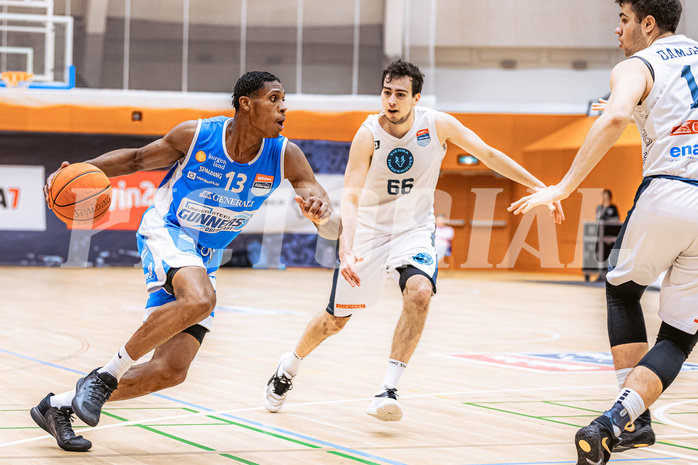Basketball, Win2Day Superliga 2022/23, Grunddurchgang 19.Runde, Vienna Timberwolves, Oberwart Gunners, Shaquille Walters (13)