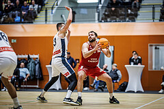 Basketball, Win2Day Superliga 2023/24, Grunddurchgang 17.Runde, Vienna Timberwolves, BC Vienna, Ziga Fifolt (13), Jozo Rados (3)