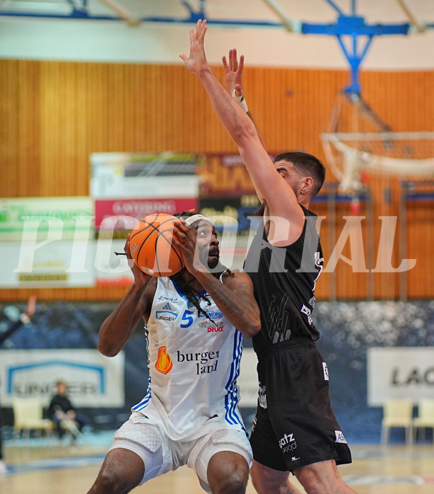 Basketball Superliga 2024/25, Playoffs, Viertelfinale Spiel 1 Oberwart Gunners vs. Kapfenberg Bulls