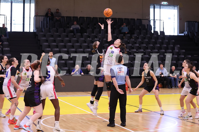 02.03.2025, Graz, Raiffeisen Sportpark, Basketball Damen Superliga 2024/25, Grunddurchgang, 14.Runde, UBSC-DBBC Graz - Vienna United,  