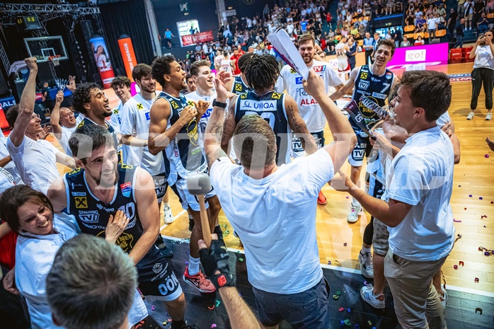 Basketball, Win2Day Superliga 2022/23, Playoff, Finale Spiel 4, BC Vienna, Gmunden Swans, 