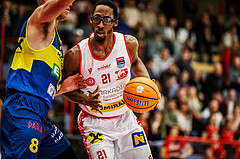 Basketball, win2day Basketball Superliga 2024/25, Grunddurchgang 18.Runde, Traiskirchen Lions, UBSC Graz, Nelson Haskin (21)