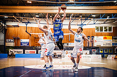 Basketball, bet-at-home Basketball Superliga 2020/21, Halbfinale Spiel 2, Oberwart Gunners, Gmunden Swans, Daniel Friedrich (6)