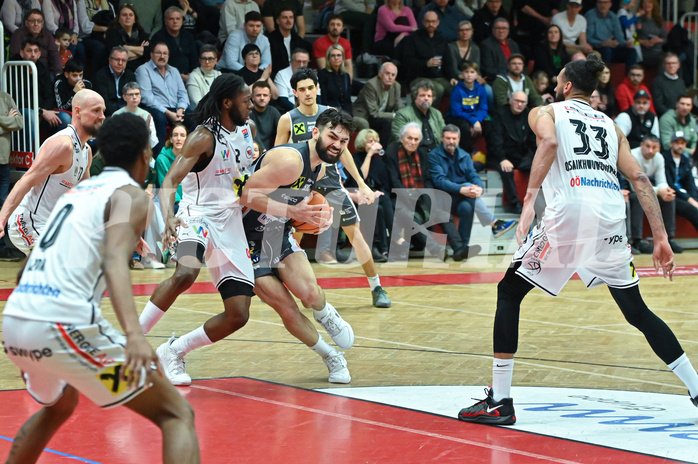 Basketball, Superliga 2024/25, Grunddurchgang 19.Runde, Flyers Wels vs. Klosterneuburg,
