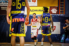 Basketball, win2day Basketball Superliga 2022/23, 8. Qualifikationsrunde, Traiskirchen Lions, UBSC Graz, Emilio Banic (23)