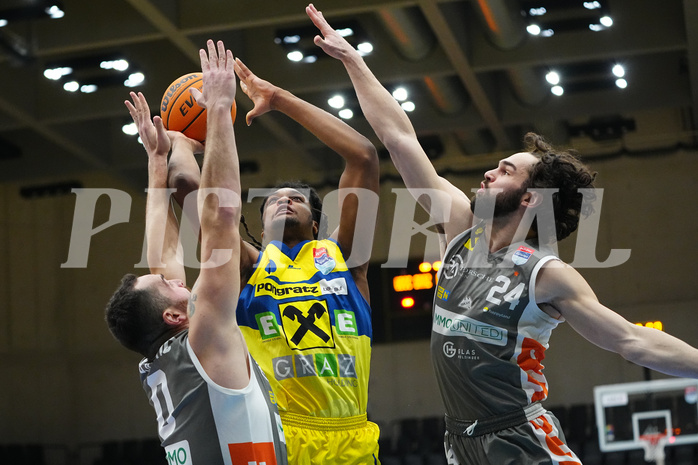 Win2day Basketball Superliga 2023/24, 3. Platzierungsrunde, UBSC Graz vs. Klosterneuburg


