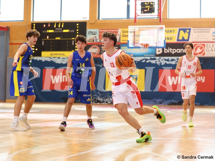 Basketball Superliga 2024/25, SLMU16 Traiskirchen Lions Academy  vs. UBSC Graz 


