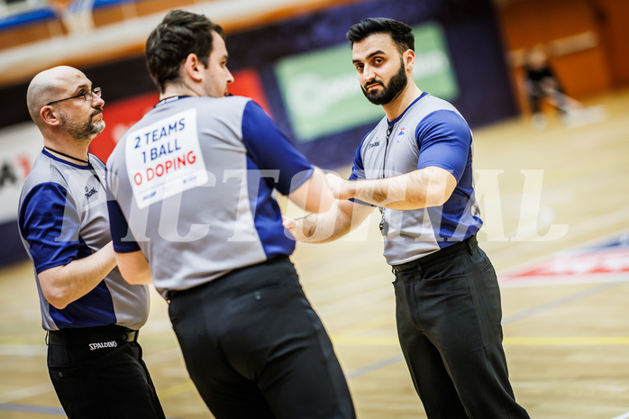 Basketball, Win2Day Superliga 2023/24, Grunddurchgang 21.Runde, Vienna Timberwolves, Kapfenberg Bulls, Schiedsrichter