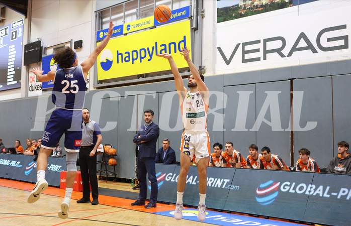 Basketball Superliga 2024/25, Grunddurchgang 14.Runde Klosterneuburg Dukes vs. BBC Nord Dragonz