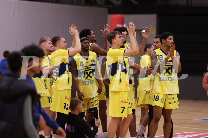 01.11.2023, Graz, Raiffeisen Sportpark Graz, Basketball Superliga 2023/24, Grunddurchgang, Runde 5, UBSC Raiffeisen Graz vs. Unger Steel Gunners Oberwart 