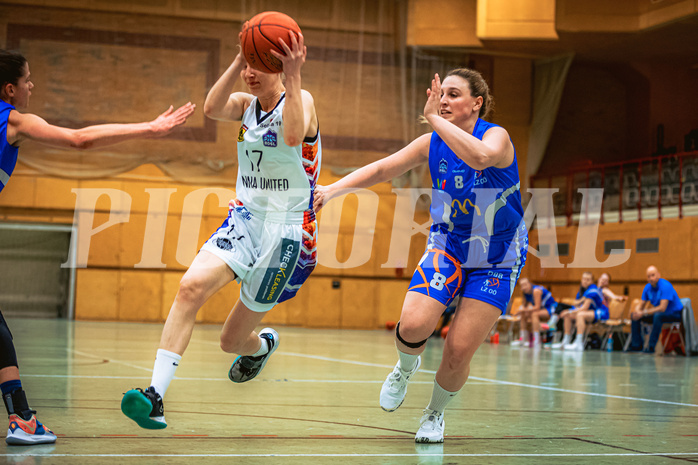 Basketball Basketball Damen Superliga 2021/22, Grunddurchgang 5.Runde Vienna United vs. DBB LZ OÖ

