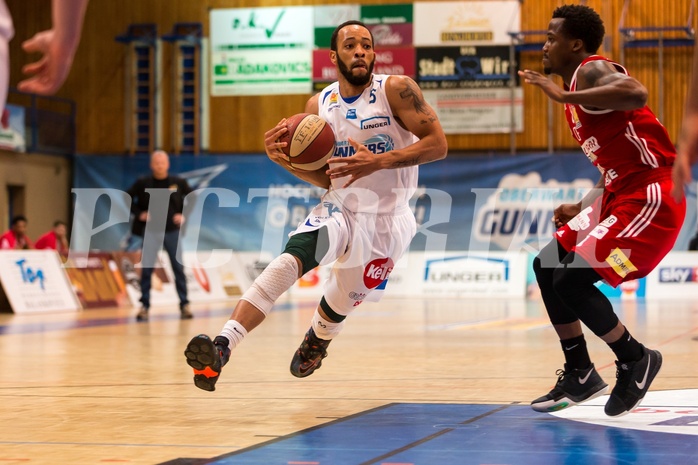 Basketball, ABL 2017/18, Grunddurchgang 9.Runde, Oberwart Gunners, BC Vienna, Louis Dabney Jr. (5)