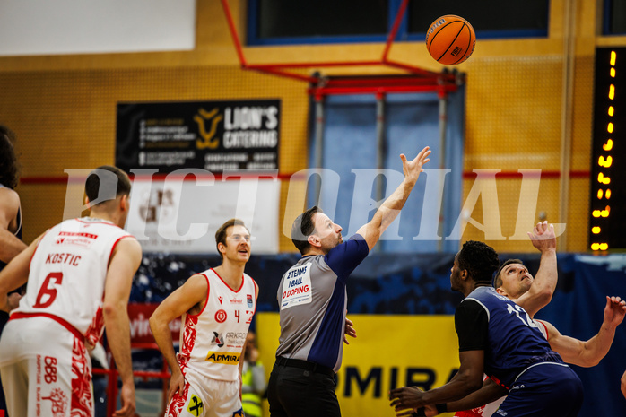 Basketball, win2day Basketball Superliga 2024/25, Grunddurchgang 20.Runde, Traiskirchen Lions, BBC Nord Dragonz, #Jumpball