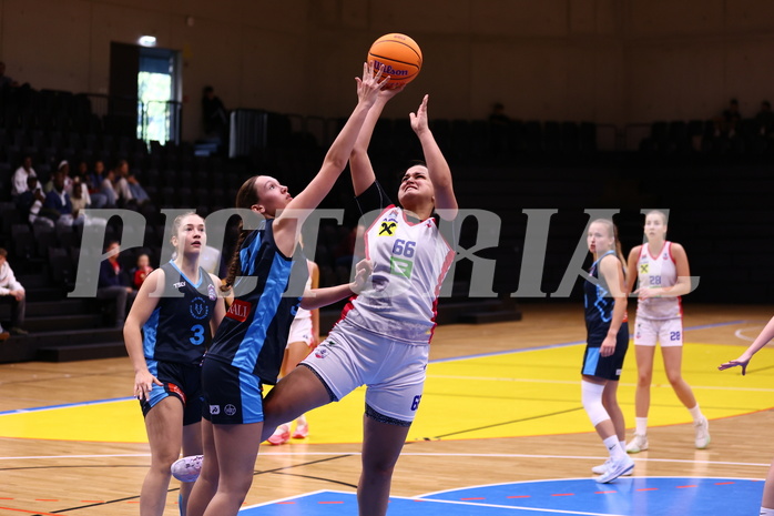 29.09.2024, Graz, Raiffeisen Sportpark, Basketball Damen Superliga 2024/25, Grunddurchgang, 1.Runde, UBSC-DBBC Graz - Vienna Timberwolves,  